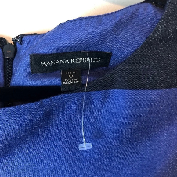 Banana Republic | Striped Shimmer Peplum Top 0P - Picture 4 of 6